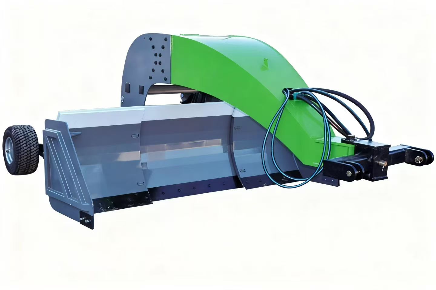 Satelliet-landgradermachine voor vlak terrein