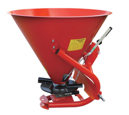 Eenschijfs-meststrooier