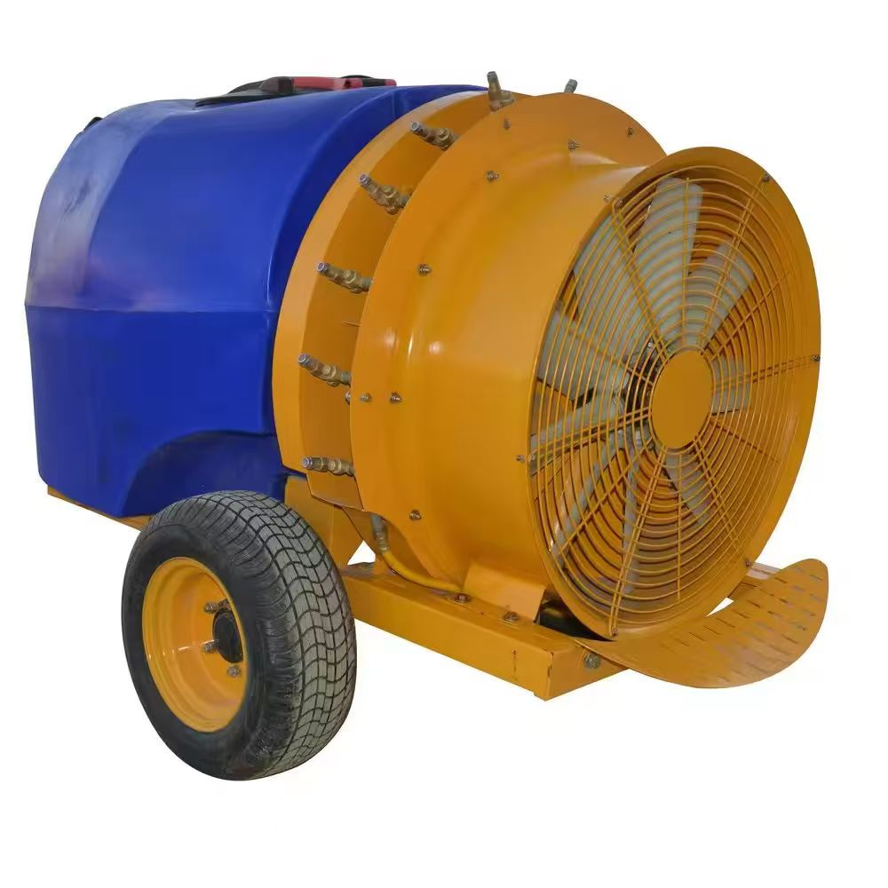 De gesleepte luchtstraalspuit