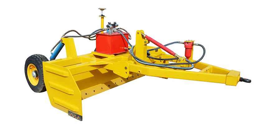 Op een tractor gemonteerde landnivelleringsmachine Satellietgrader