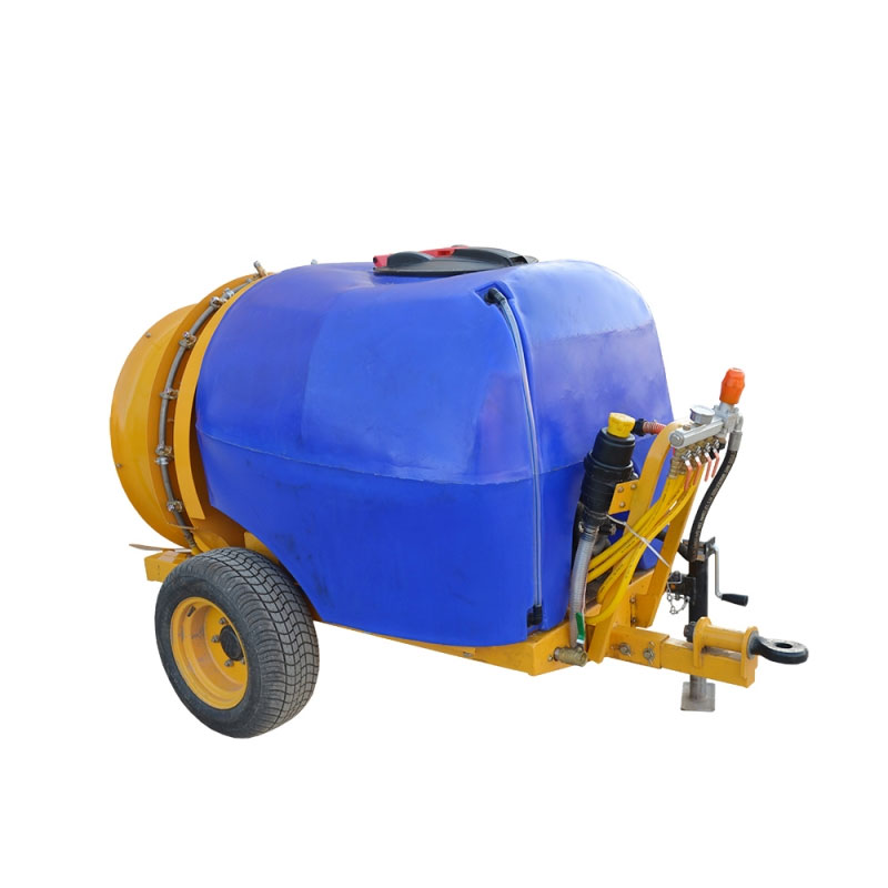 Gestrichte spuitmachine met pesticiden